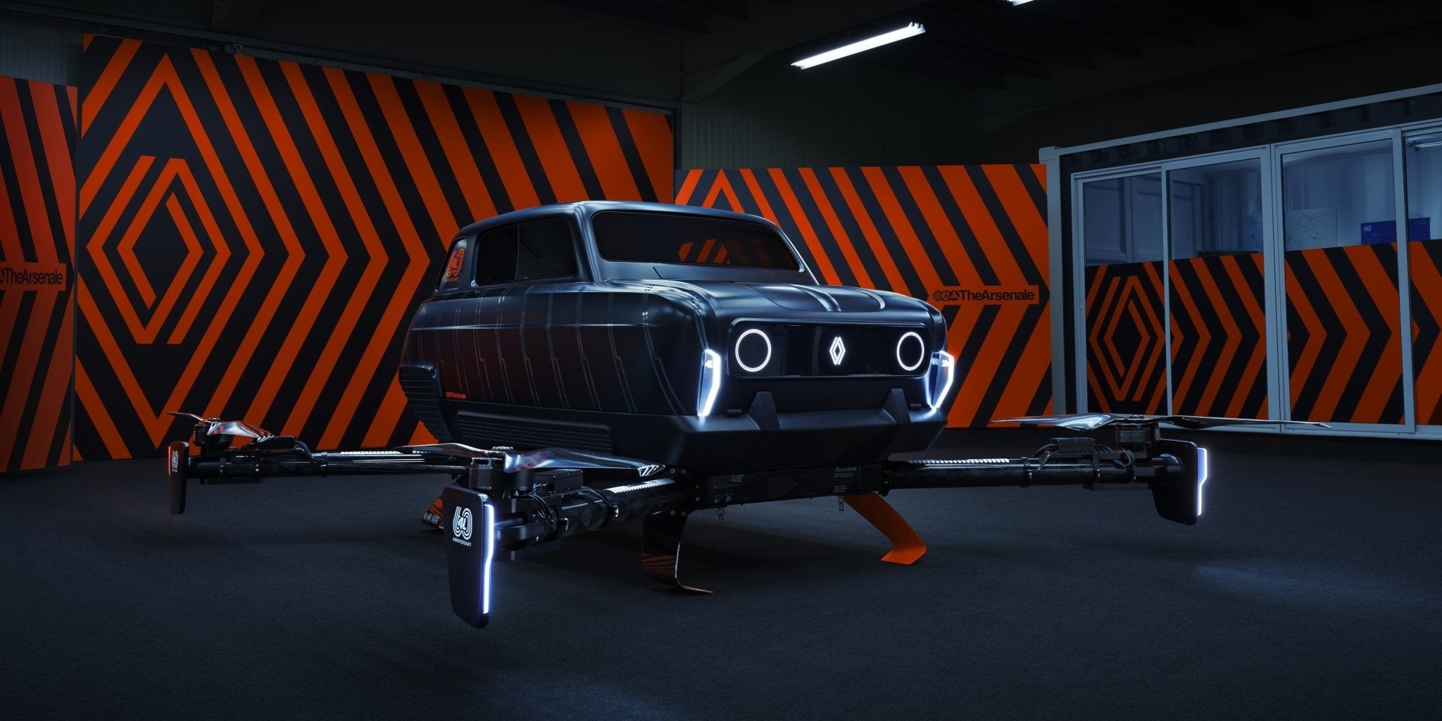 Летечкиот изложбен автомобил Renault AIR4, објавен од TheArsenale